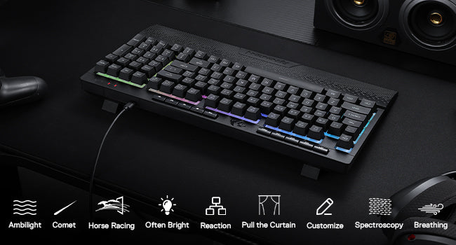 Redragon K515 Shiva RGB Membrane Gaming 98 Keys Keyboard