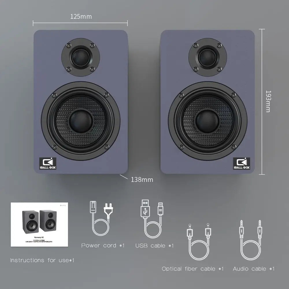 60W High-Resolution Bluetooth 5.3 Computer Speakers