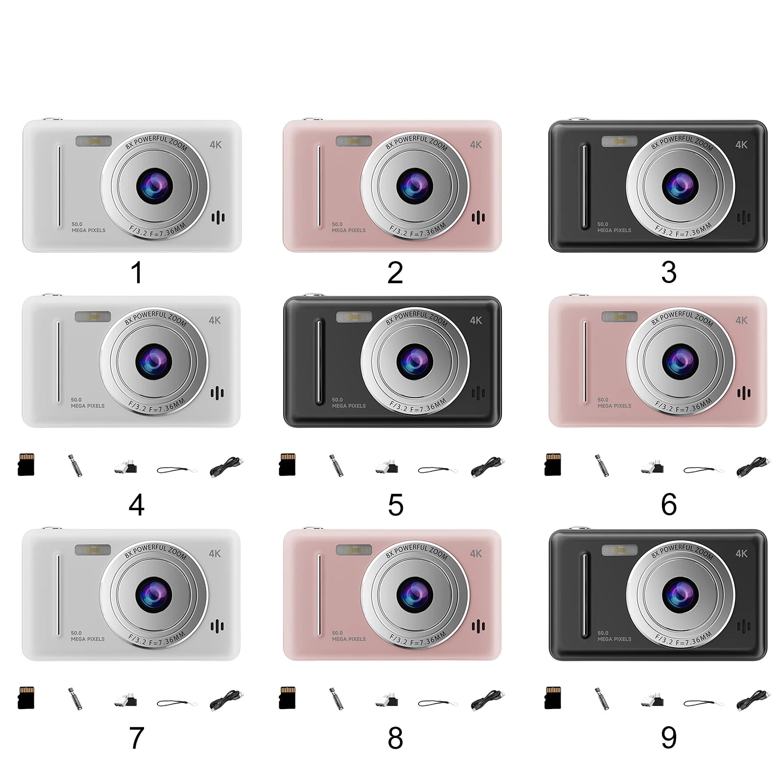 Portable Point And Shoot Camera Multi Purpose Retro CCD Cameras
