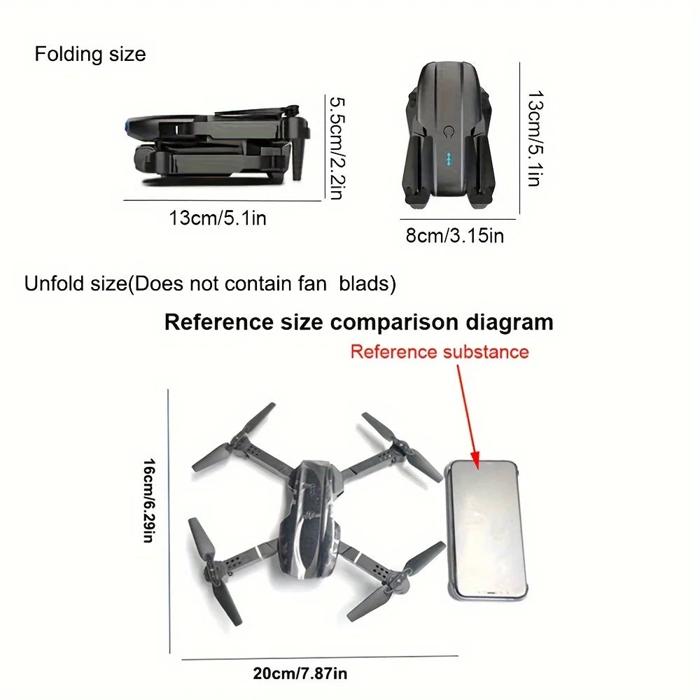 E99 PRO Drone with Flash Professional HD Dual Camera WIFI Quadcopter