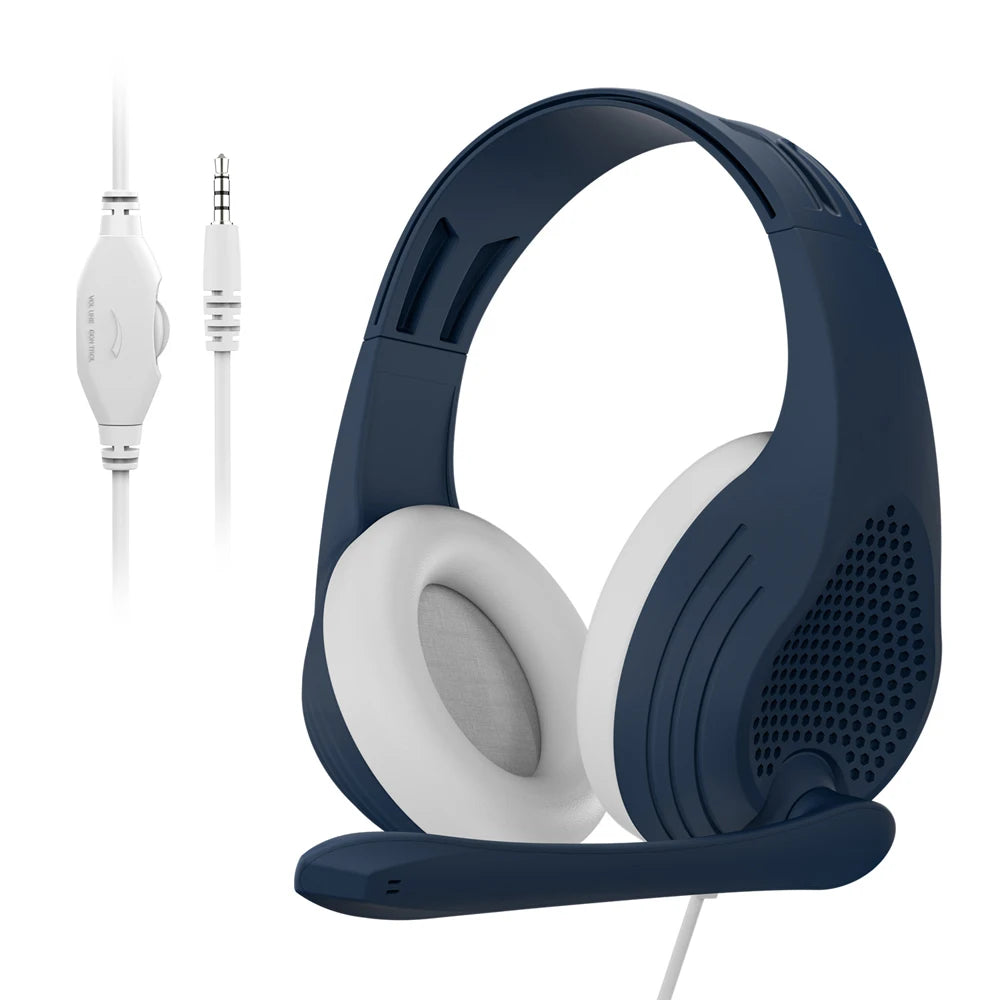 Wired Over Ear Headphones with Mic Noise Cancelling for Gaming