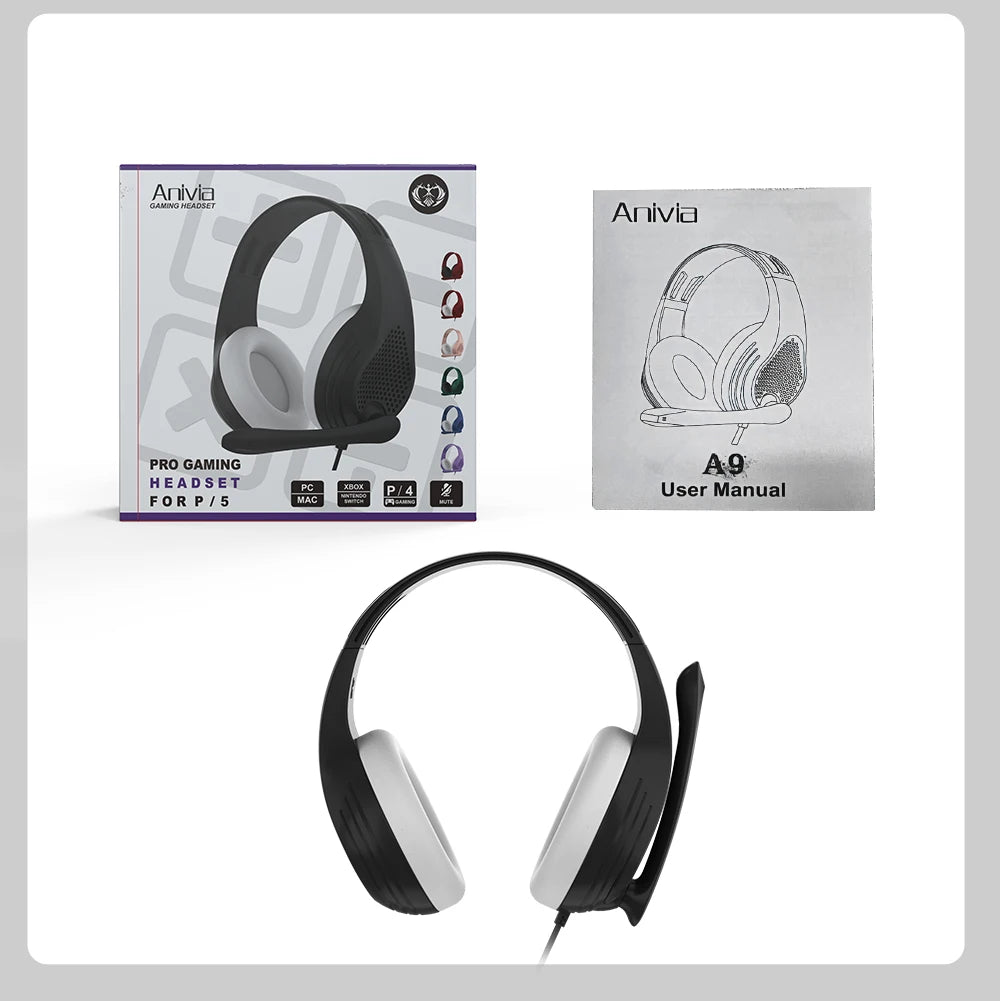 Wired Over Ear Headphones with Mic Noise Cancelling for Gaming