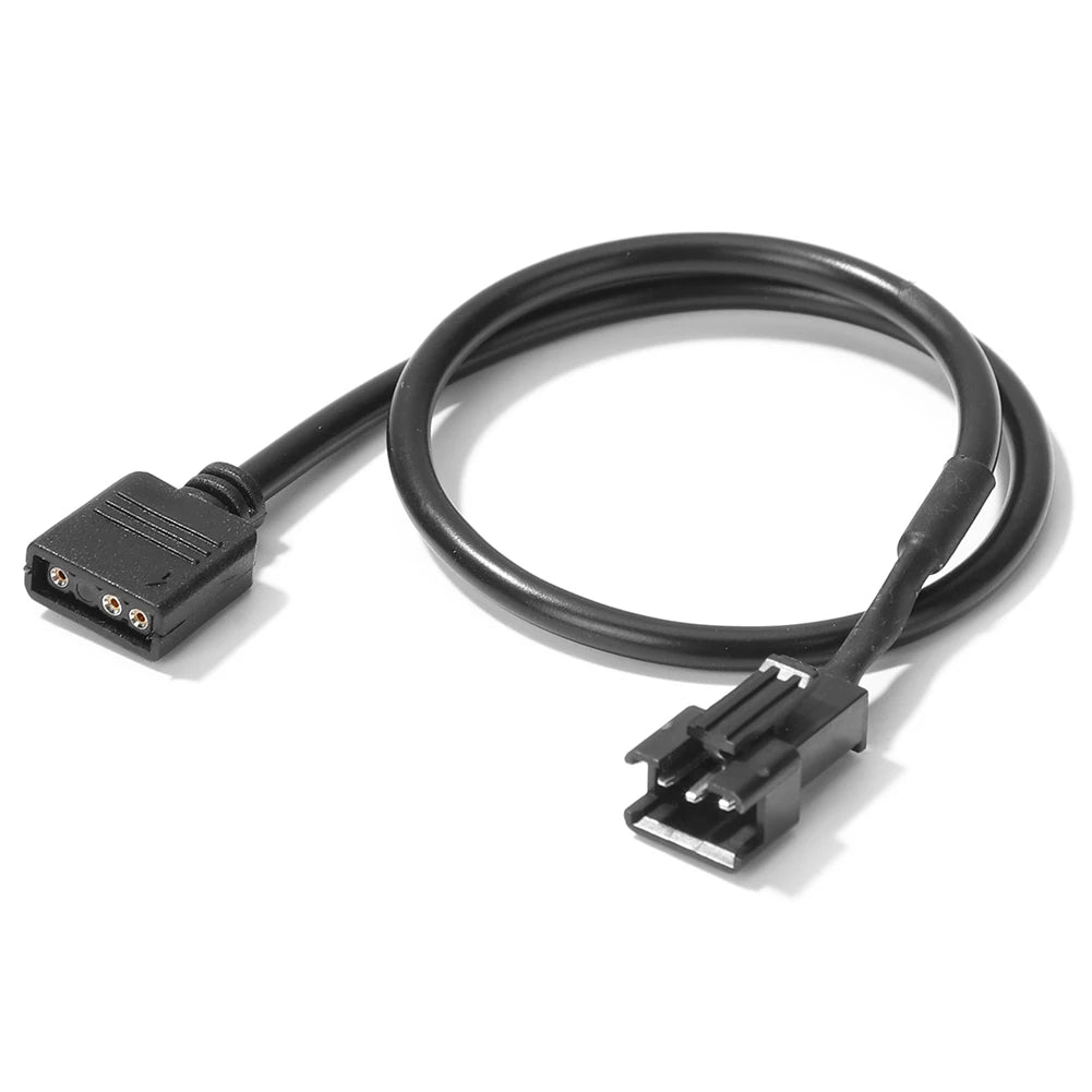 5V 3 Pin/12V 4 Pin 30cm Motherboard RGB LED Light Strip Adapter