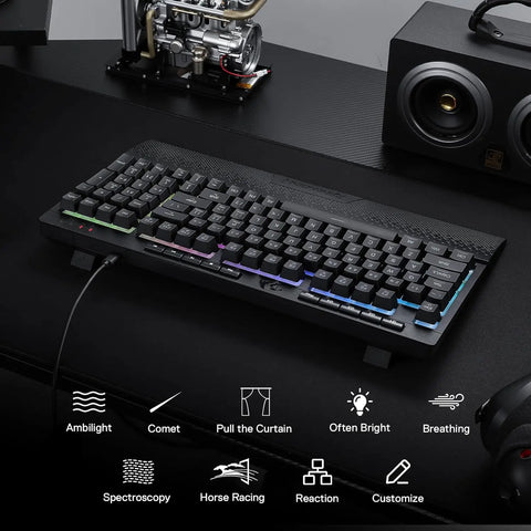 Redragon K515 Shiva RGB Membrane Gaming 98 Keys Keyboard