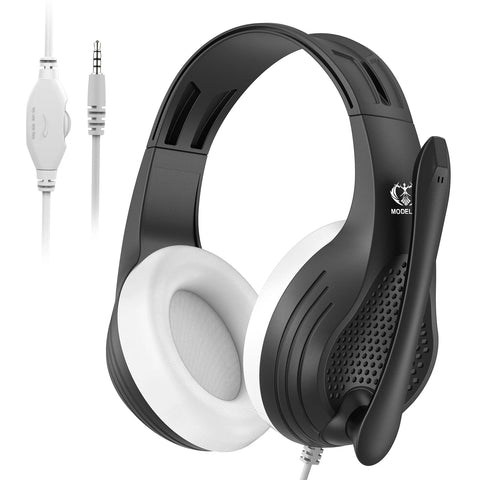 Wired Over Ear Headphones with Mic Noise Cancelling for Gaming