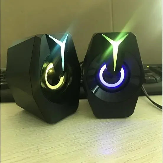 Black Mini USB Powered Wired 2.0 Gaming Music Speaker