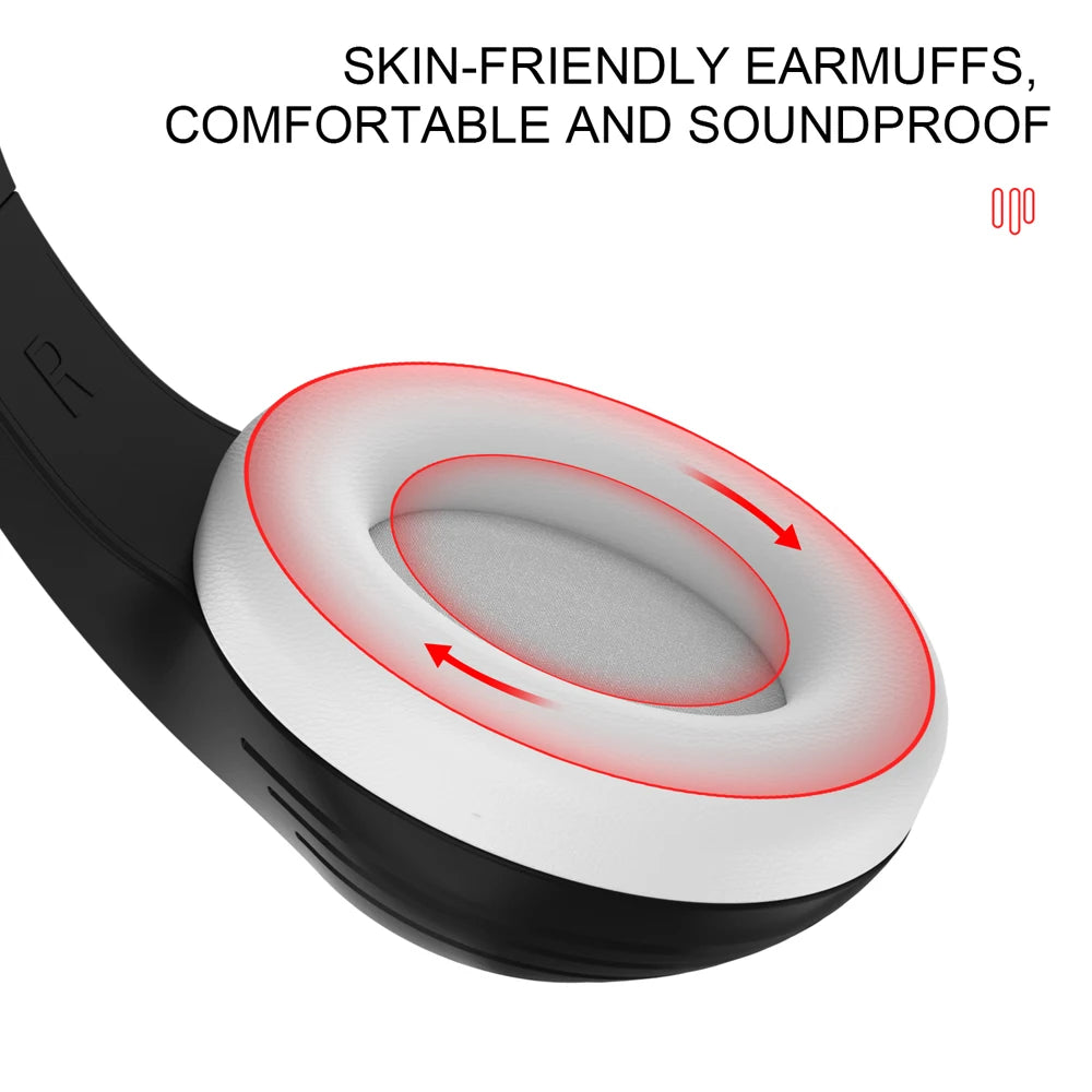 Wired Over Ear Headphones with Mic Noise Cancelling for Gaming