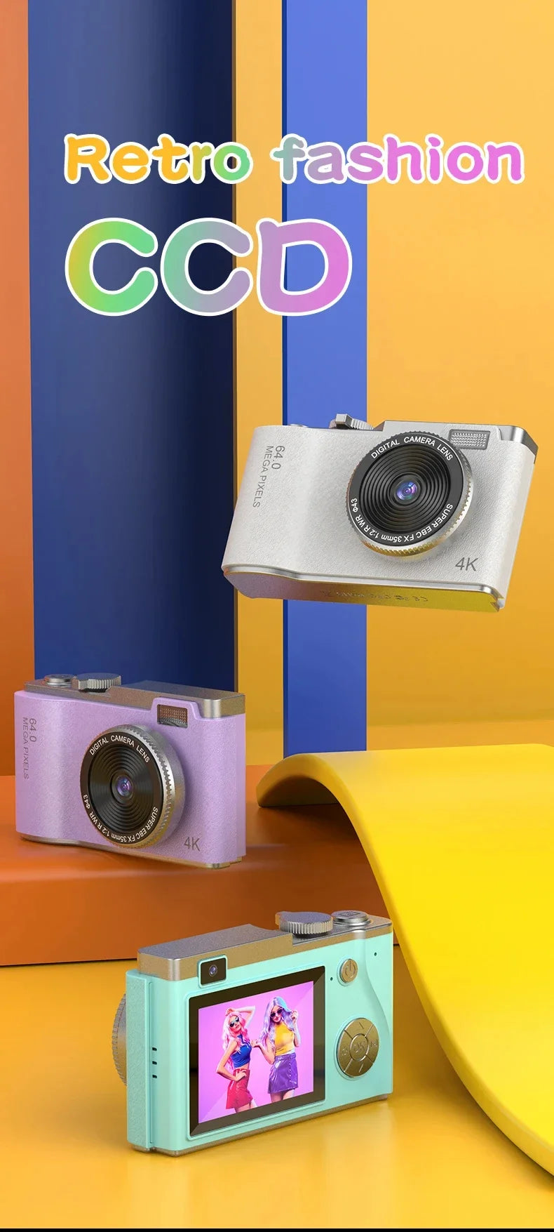 Digital Camera 4K HD Camera 48MP Autofocus Vlogging Camera