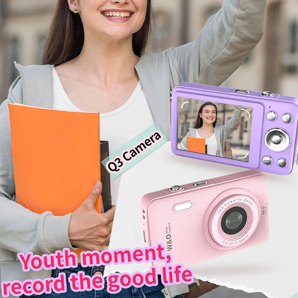 2.8Inch HD Screen Mini Digital Photo Camera TYPE-C Charging