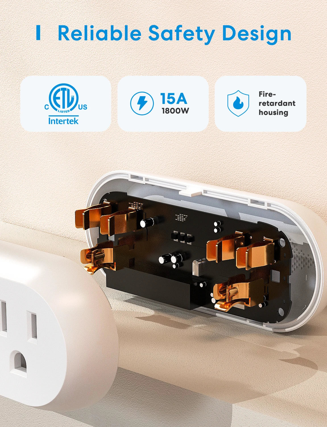 Meross HomeKit 2 In 1 WiFi Dual Smart Plug Outlet US Smart Socket