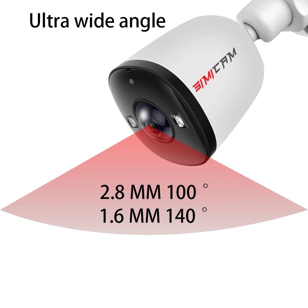 Security Camera Outdoor with Audio Color Night Vision