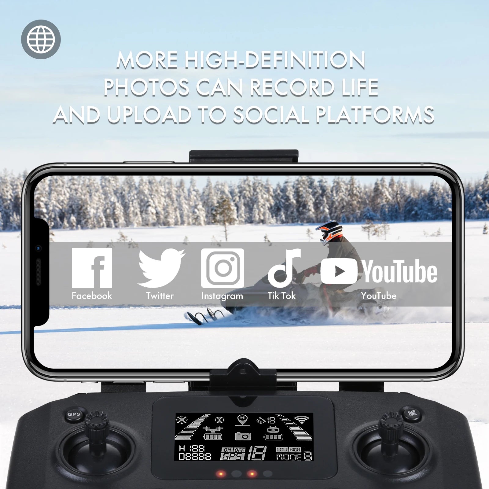 NBD Drone with Camera 4K for Adults Easy GPS Quadcopter