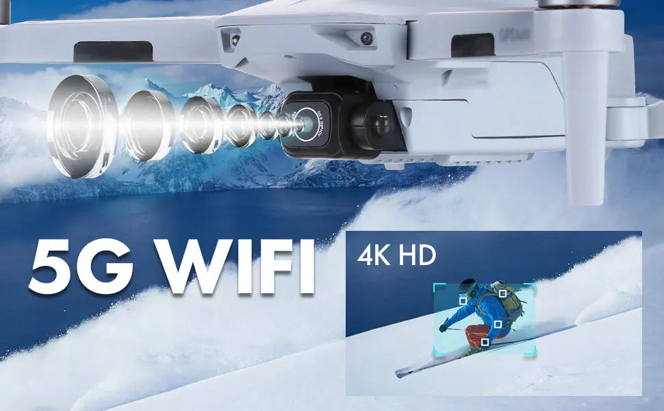 NBD Drone with Camera 4K for Adults Easy GPS Quadcopter