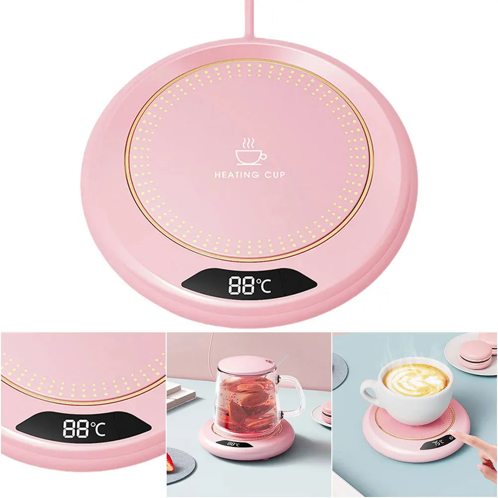 USB Electric Beverage Warmer with 3 Temperature Coffee Plate