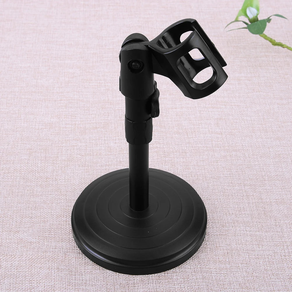 Foldable Desk Table Microphone Clip Stand Mic Tripod