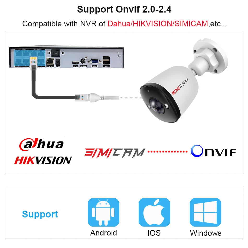 Security Camera Outdoor with Audio Color Night Vision