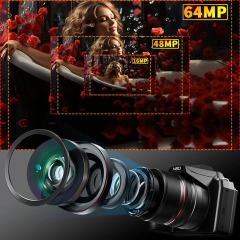 Digital Cameras For Photography 16X Optical Zoom Camera