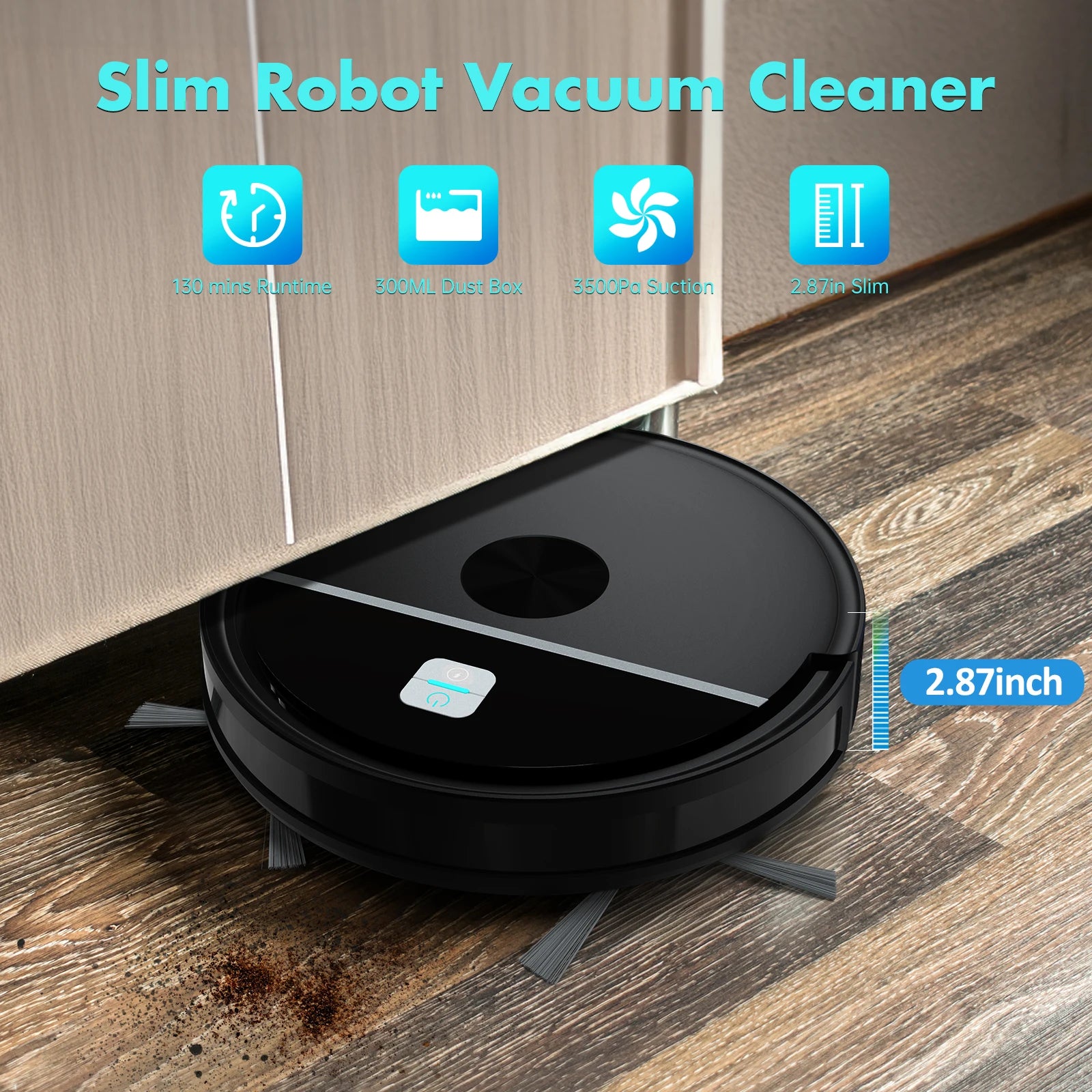 Omeser New Robot Vacuum Cleaner 5000Pa Automatic Charging
