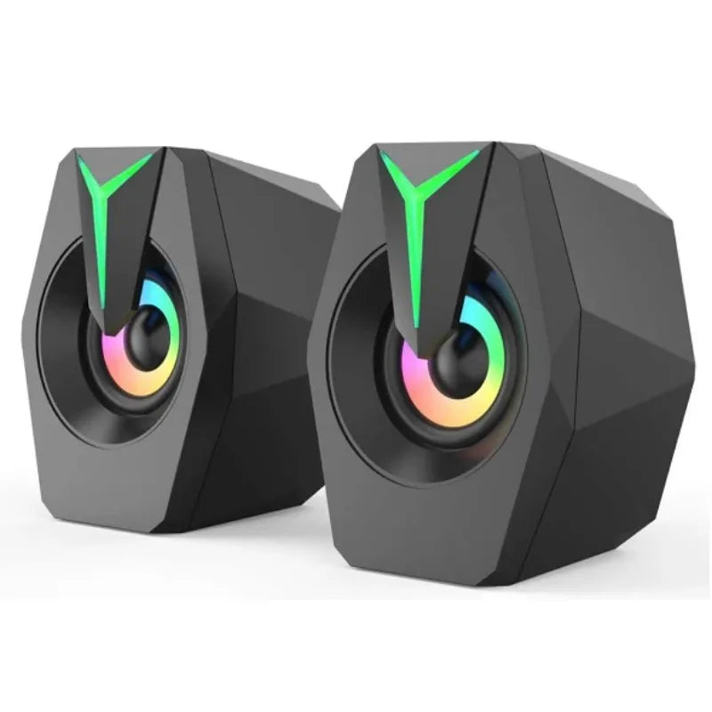 Black Mini USB Powered Wired 2.0 Gaming Music Speaker