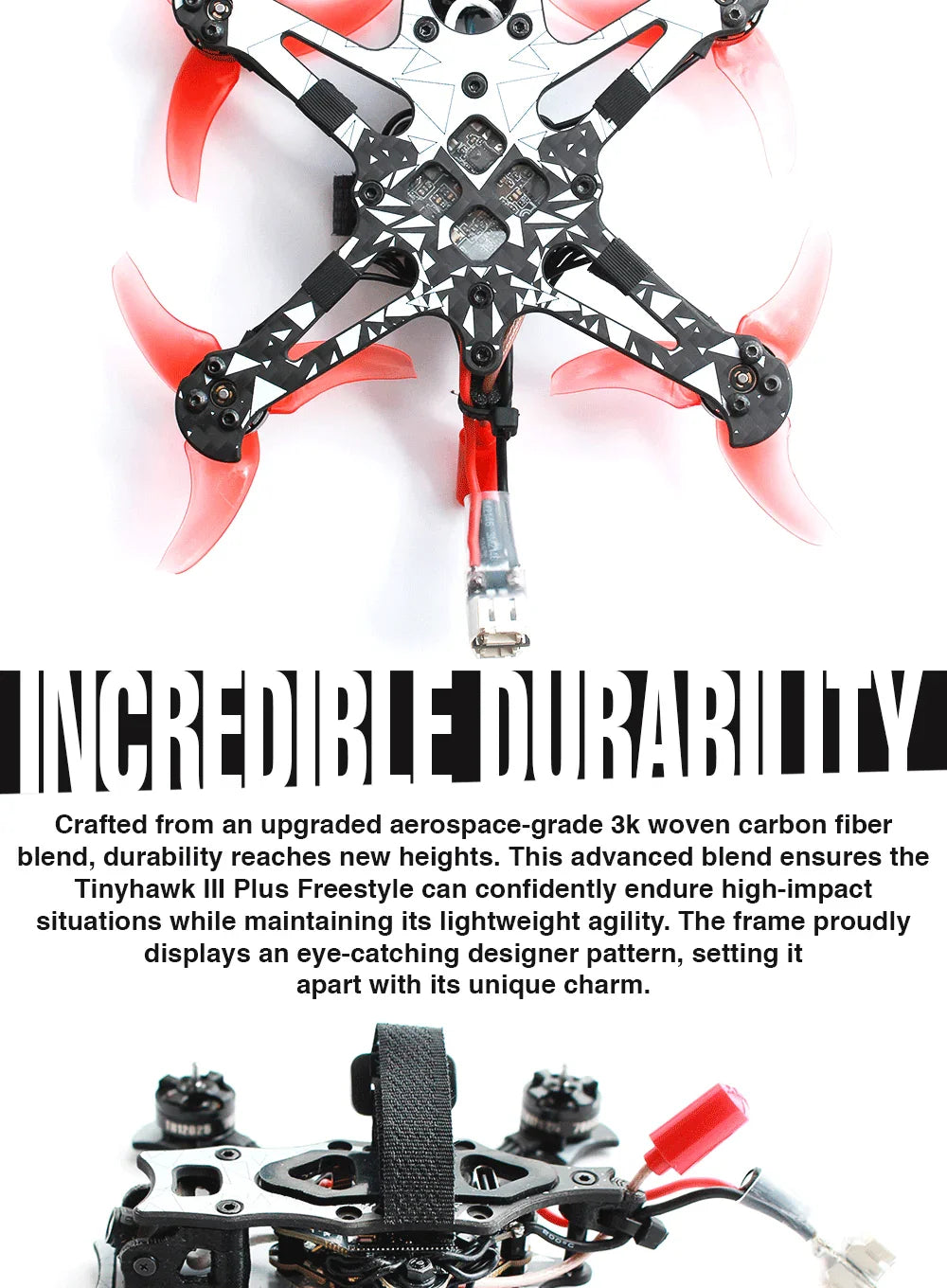 Official Elrs Tinyhawk III Plus Freestyle BNF FPV Racing Drone