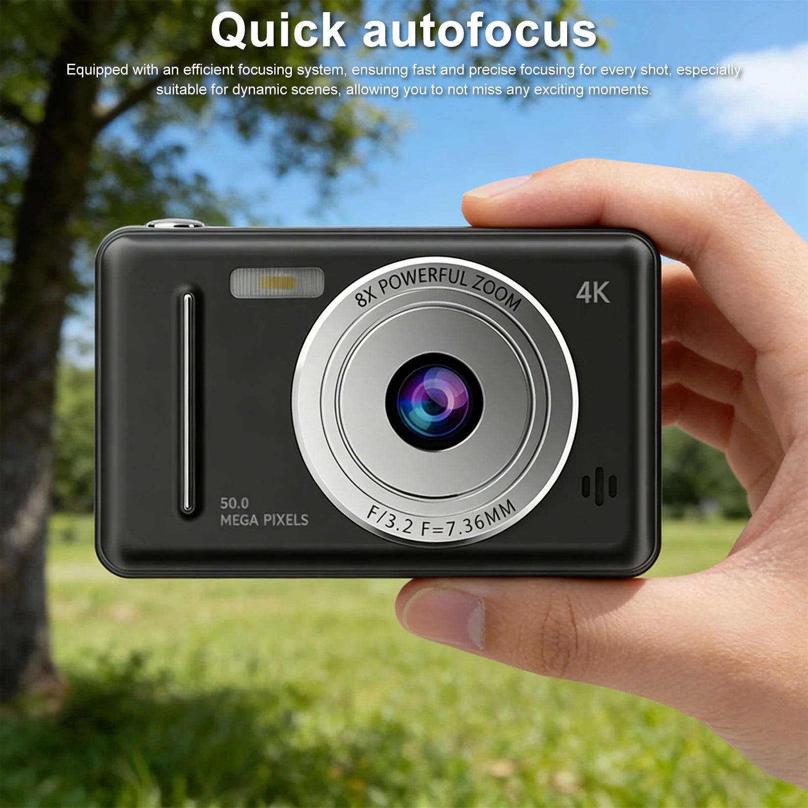 4K Ultra HD Digital Camera Auto Focus Dual Lens Flash Cameras