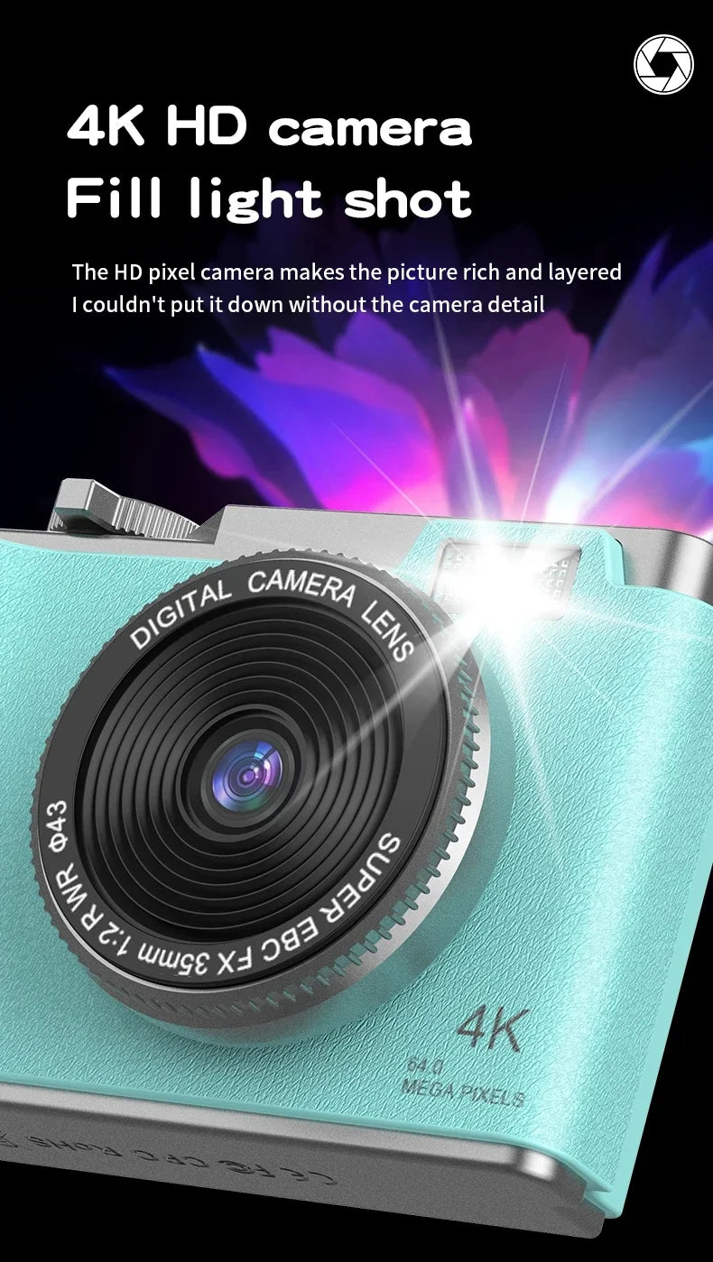 Digital Camera 4K HD Camera 48MP Autofocus Vlogging Camera