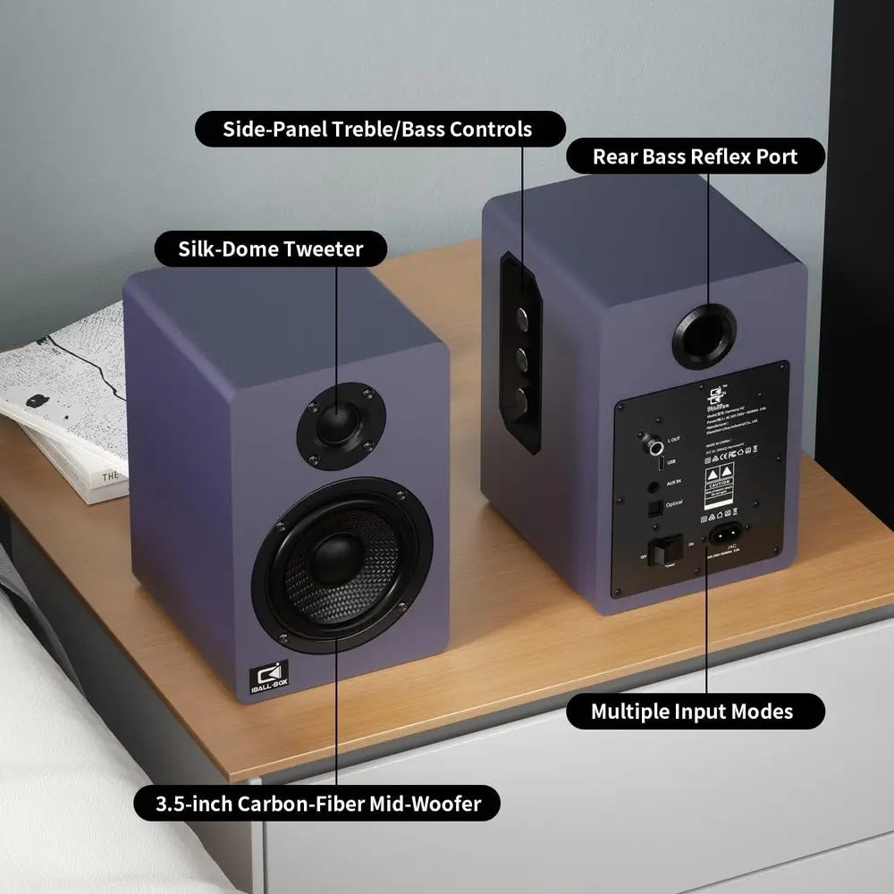 60W High-Resolution Bluetooth 5.3 Computer Speakers