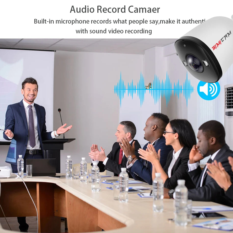 Security Camera Outdoor with Audio Color Night Vision