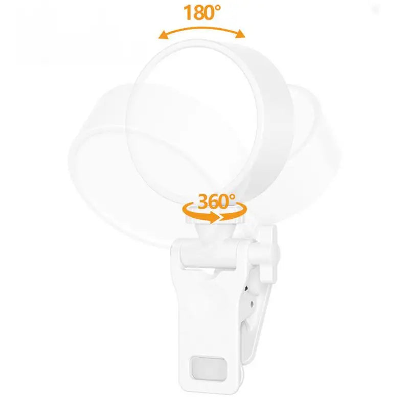 LED Mobile Phone Selfie Light Clip-On Lamp Portable USB Charge