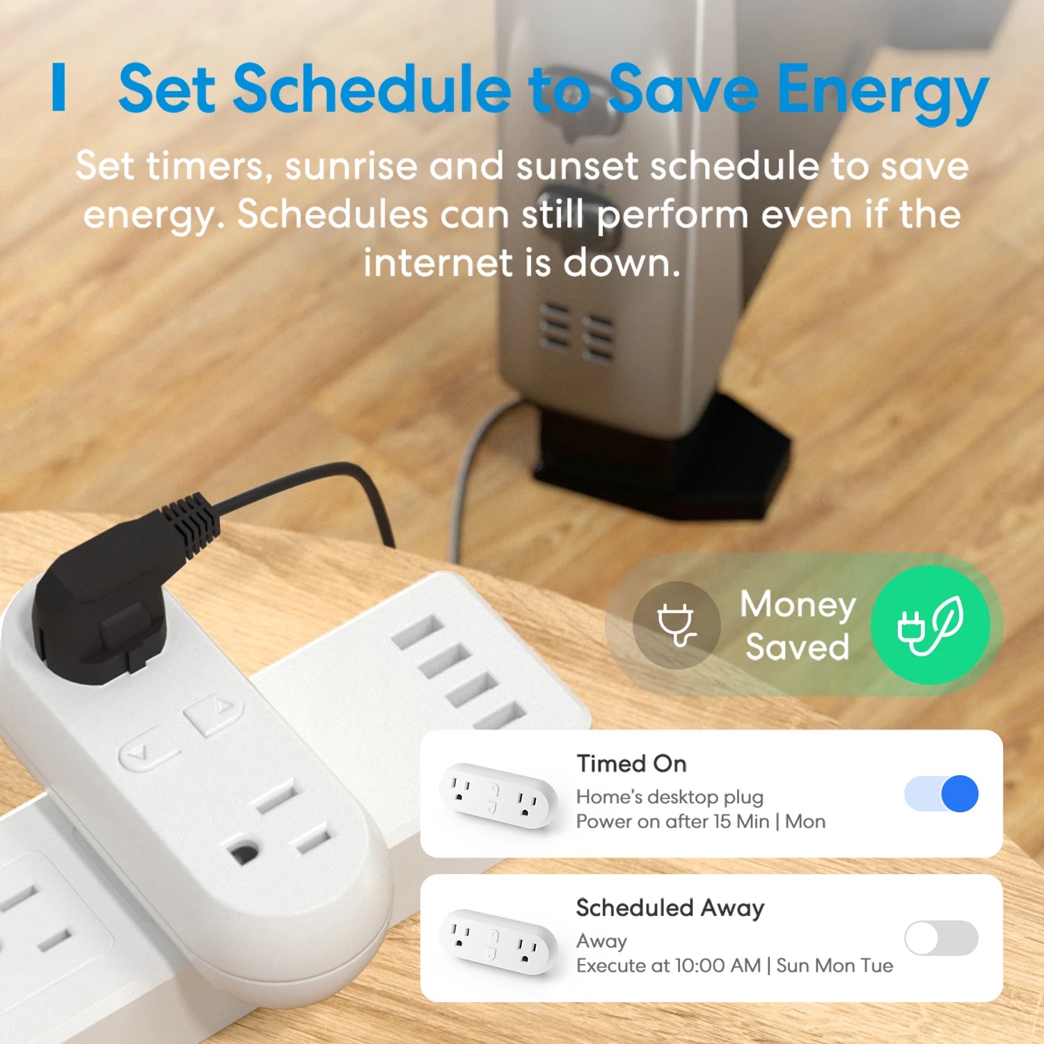 Meross HomeKit 2 In 1 WiFi Dual Smart Plug Outlet US Smart Socket