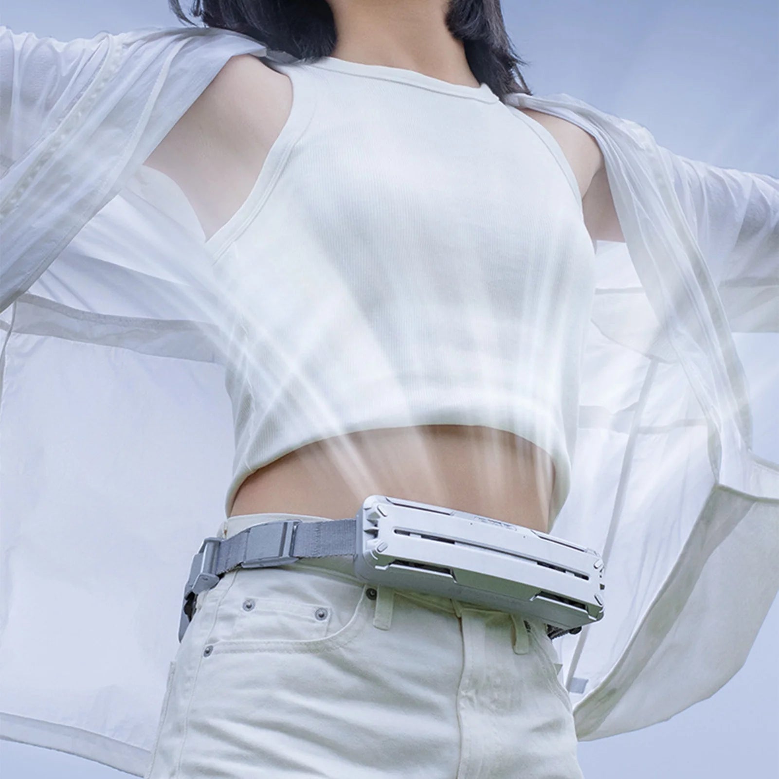 Portable Waist Fan Lightweight Powerful ABS Stylish Waist Cooling Fan