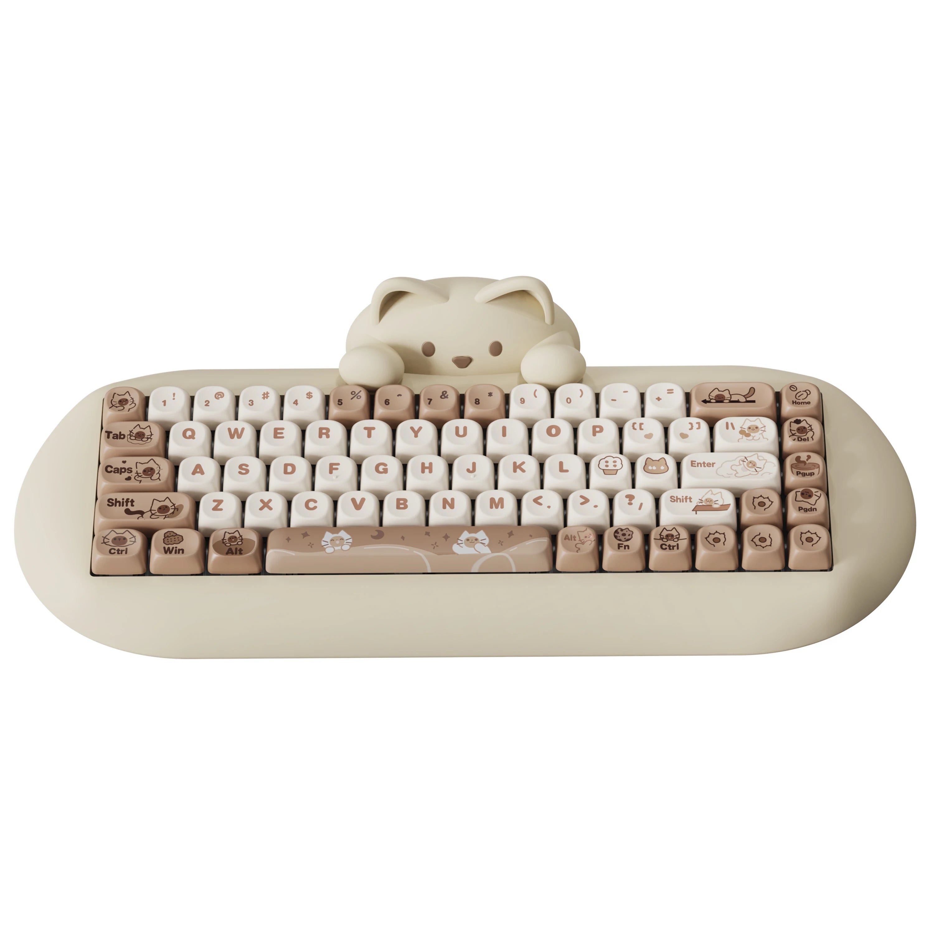Wireless Gaming Keyboard Hi-Fi Cute Cat Custom RGB Keyboard