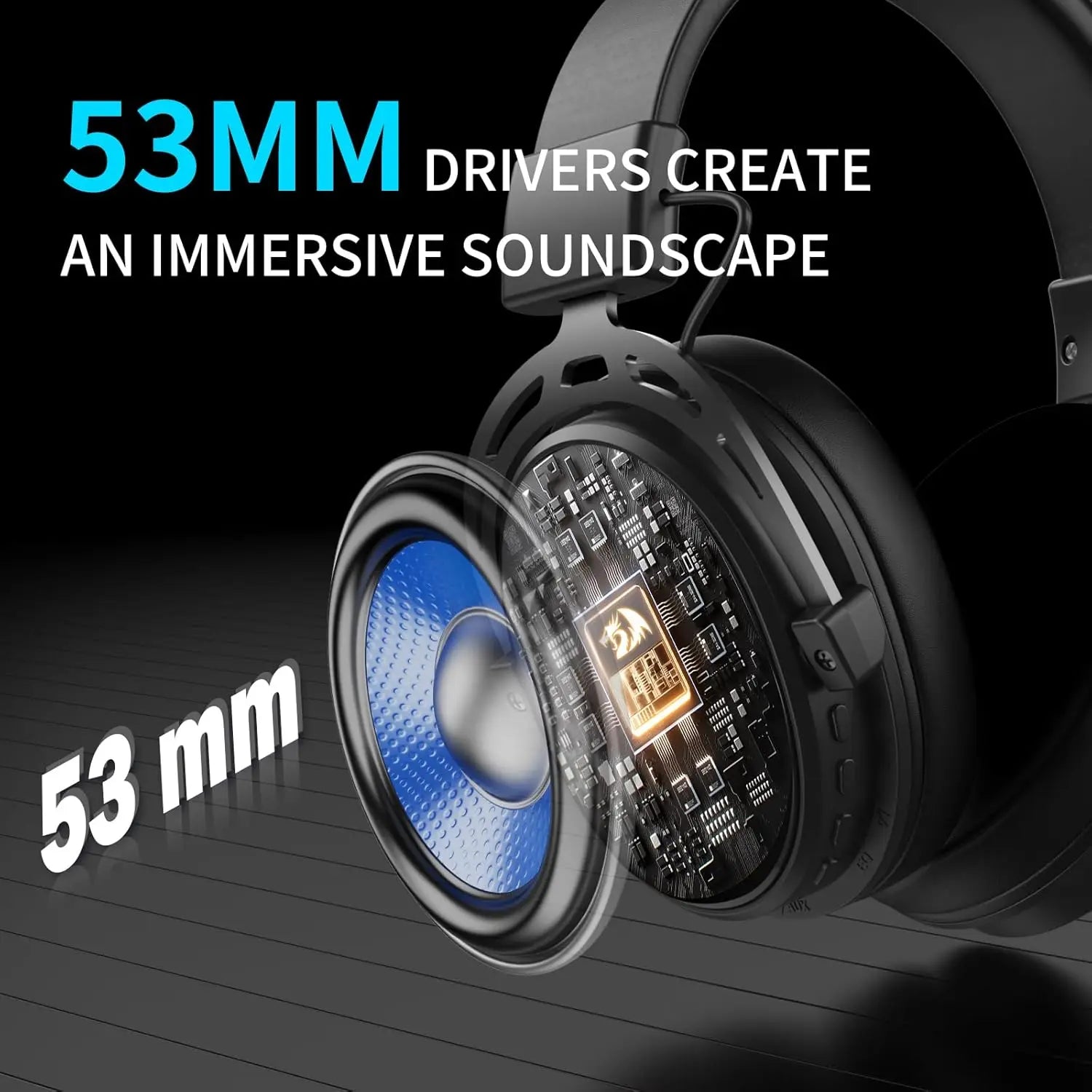 Redragon H375 Wired Gaming Headset Noise Cancelling Mic