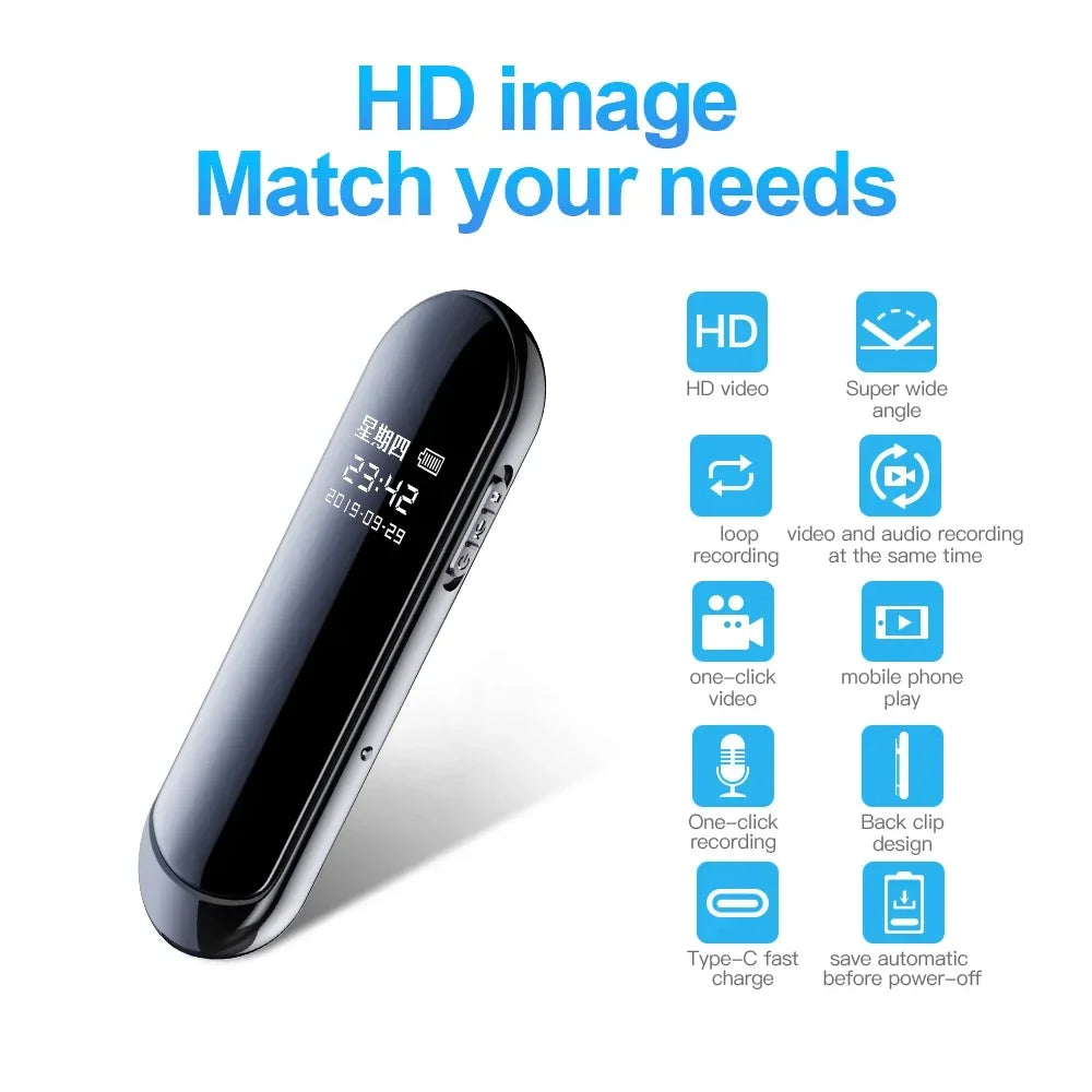 Camera Occulta Wide View Angle Portable Small Necklace Camera