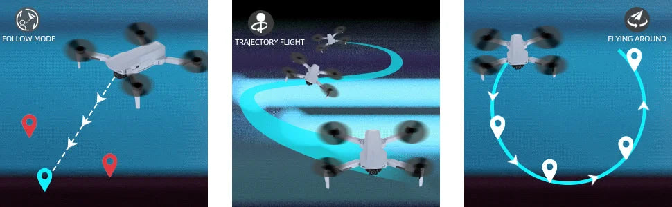 NBD Drone with Camera 4K for Adults Easy GPS Quadcopter