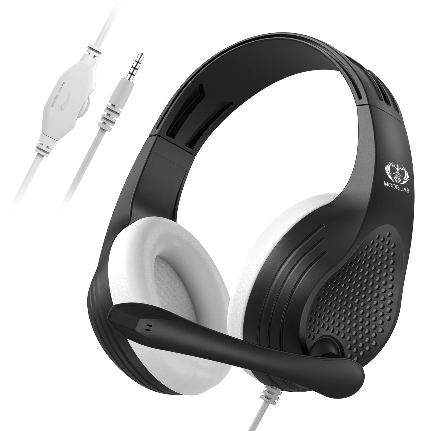 Wired Over Ear Headphones with Mic Noise Cancelling for Gaming