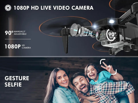 Mini Drone with Camera for Kids Remote Control Helicopter Toy