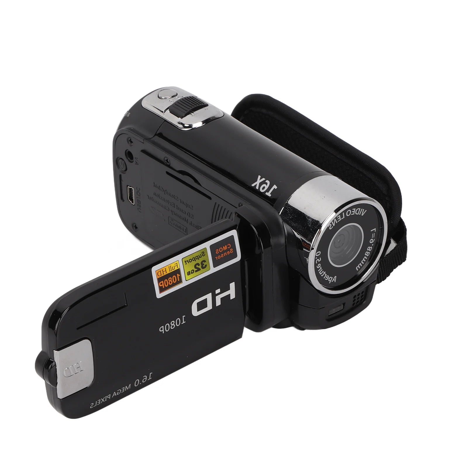 16X Zoom Digital Video Camcorder 270° Rotation Digital Camcorders