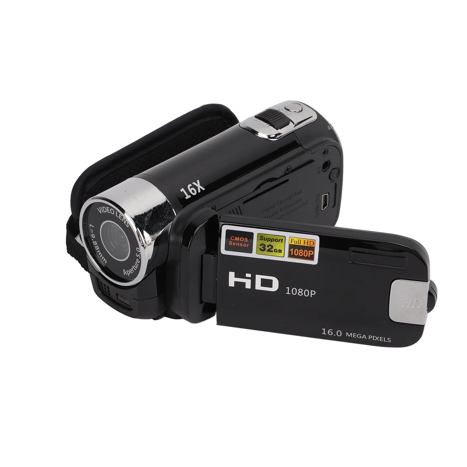 Digital Video Camcorder 16MP Color Screen 270° Rotation