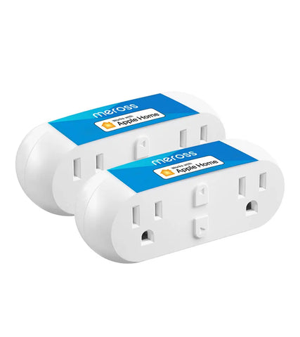 Meross HomeKit 2 In 1 WiFi Dual Smart Plug Outlet US Smart Socket