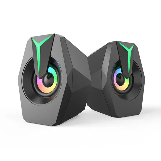 Black Mini USB Powered Wired 2.0 Gaming Music Speaker
