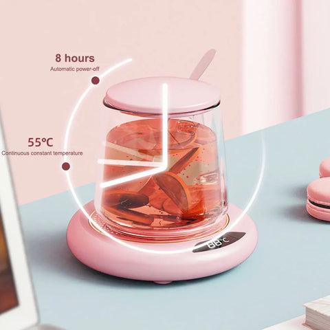 USB Electric Beverage Warmer with 3 Temperature Coffee Plate