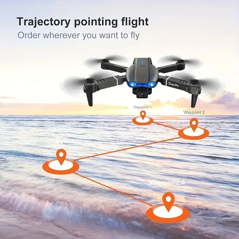 E99 PRO Drone with Flash Professional HD Dual Camera WIFI Quadcopter