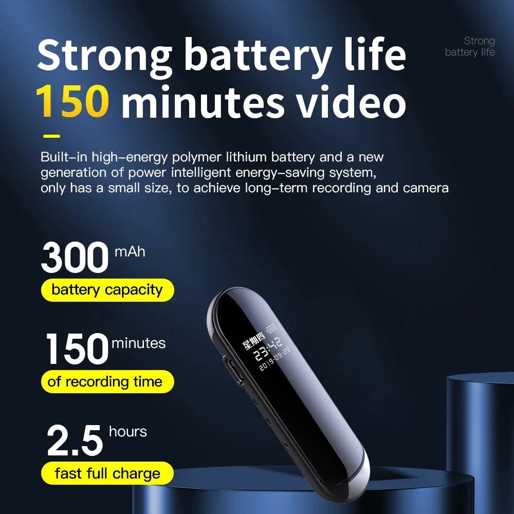 Camera Occulta Wide View Angle Portable Small Necklace Camera