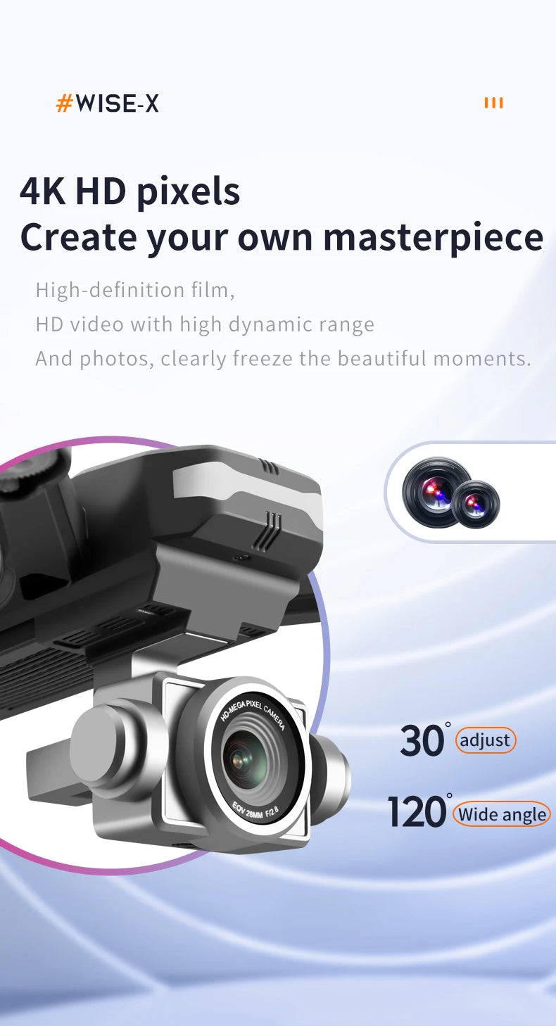 4DRC V14 Drone 4K HD Dual Camera 6K WIFI FPV Height Hold Drone