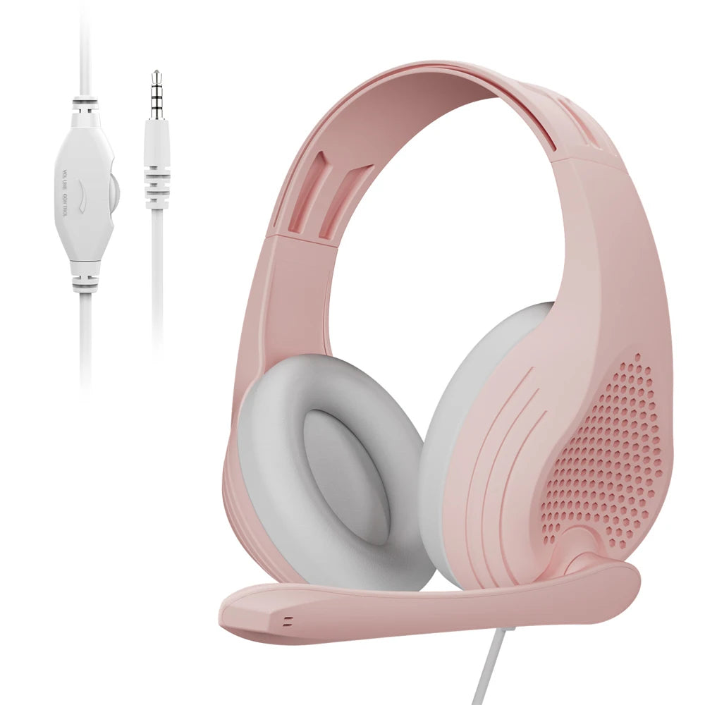 Wired Over Ear Headphones with Mic Noise Cancelling for Gaming