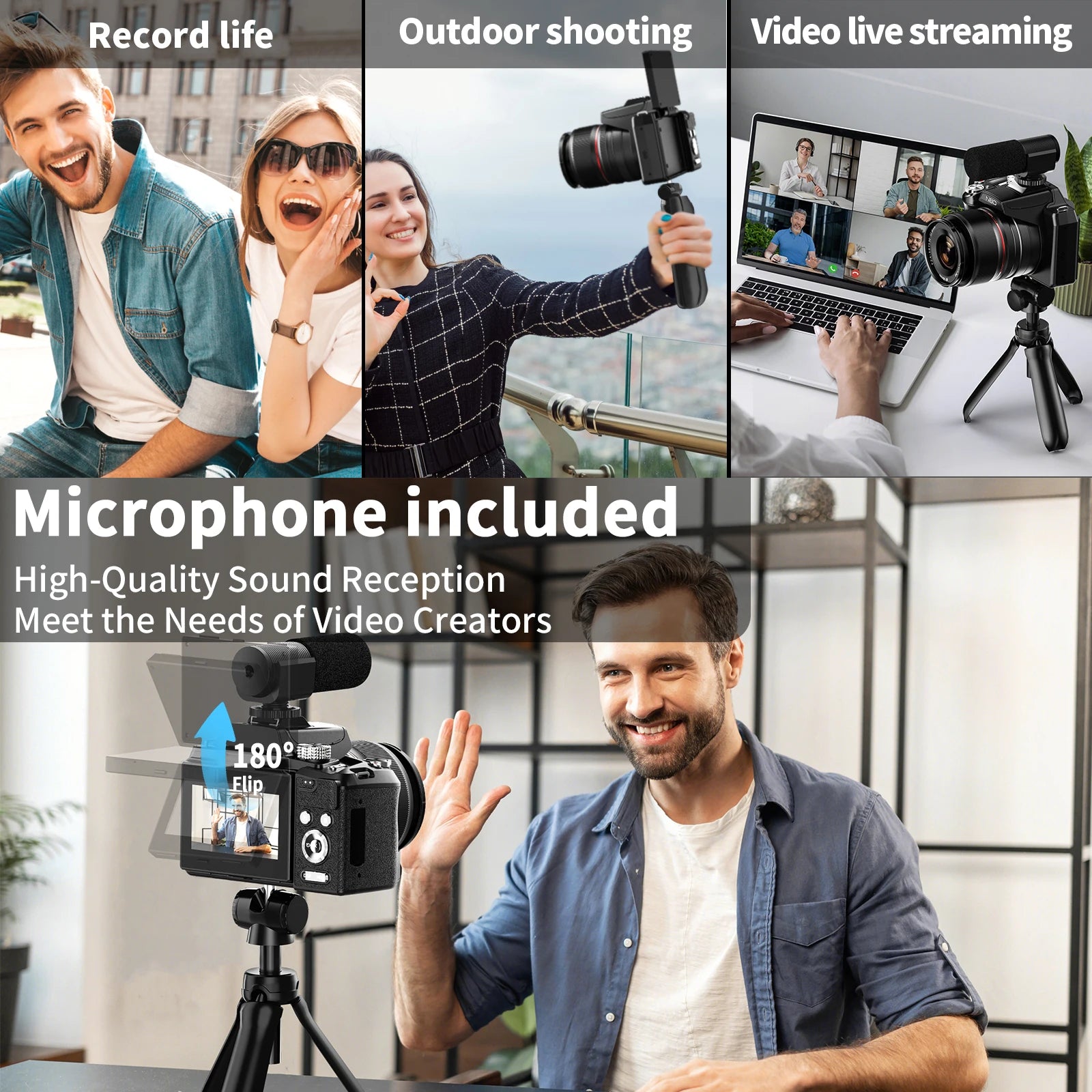Digital Cameras For Photography 16X Optical Zoom Camera