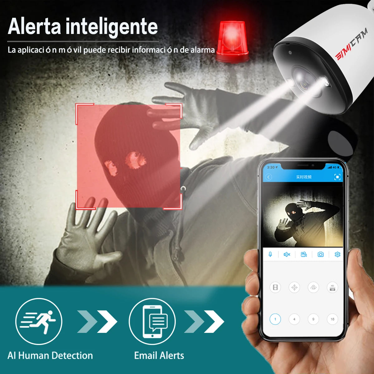 Security Camera Outdoor with Audio Color Night Vision