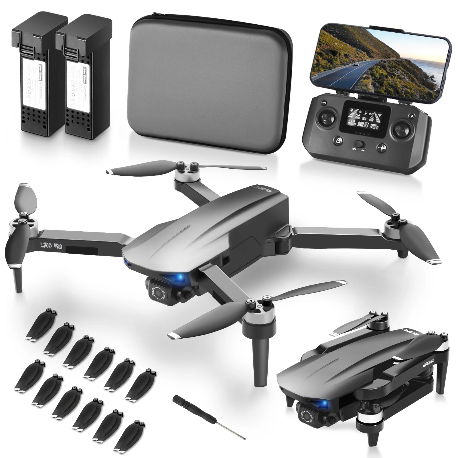 NBD Drone with Camera 4K for Adults Easy GPS Quadcopter