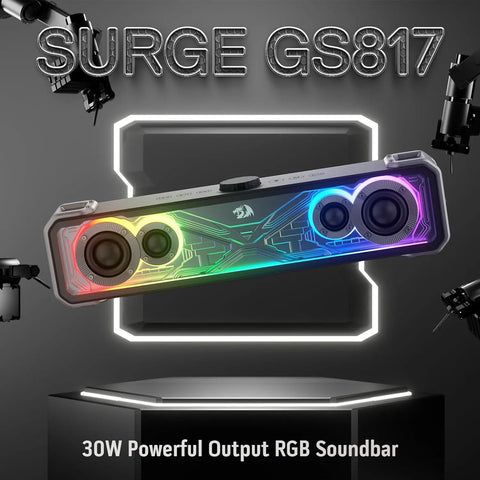 Redragon 2.0 Channel Stereo Speakers Touch-Control Bluetooth